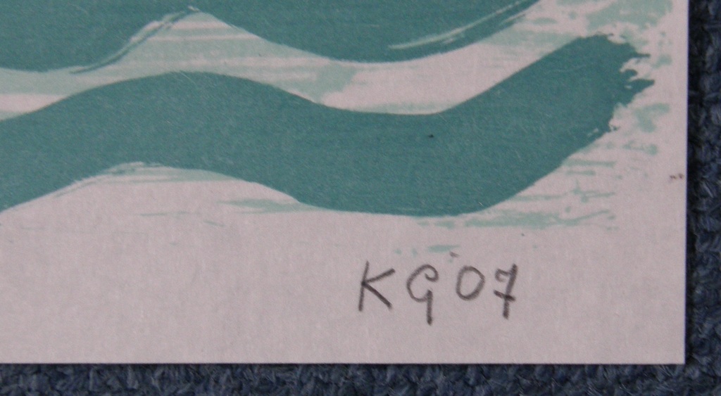 Klaas Gubbels: Zeefdruk 'Het water', genummerd en met potlood gesigneerd kopen? Bied vanaf 125!