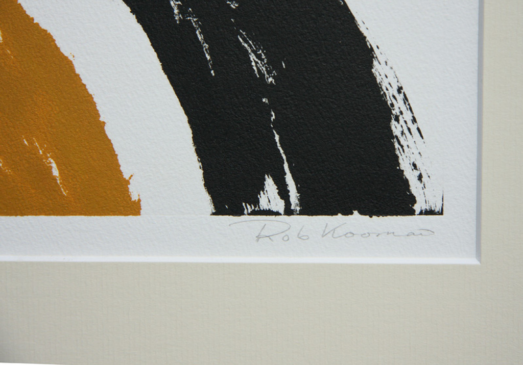 Rob Kooman, monotype, abstracte compositie I kopen? Bied vanaf 30!