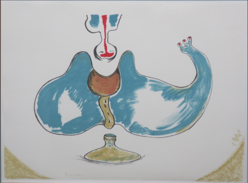 Ruud Dijkers: Litho, Z.T. (blauw) - Ingelijst kopen? Bied vanaf 1!