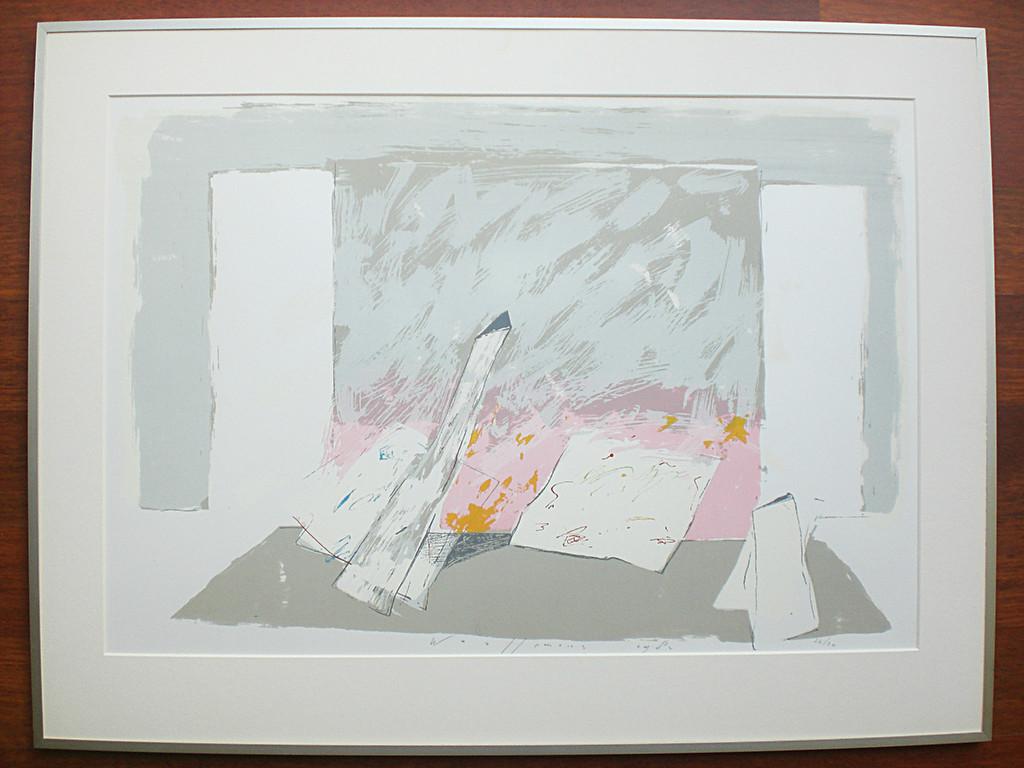 Piet Warffemius - Abstract, zeefdruk (mooi ingelijst) kopen? Bied vanaf 65!
