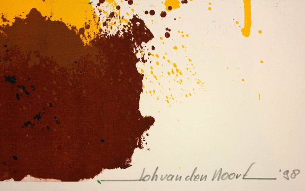 JOHANN van den NOORT  Grote Zeefdruk  ABSTRACT I  Handgesigneerd kopen? Bied vanaf 45!