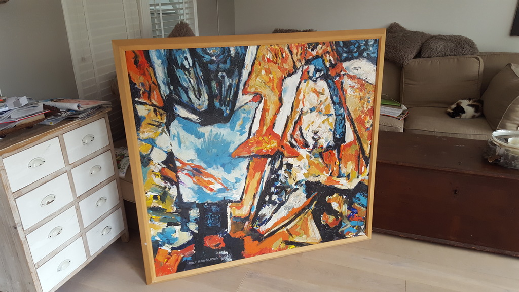 Piet Middelhoek - olieverf op doek, gesigneerd m.o. en gedateerd '93 kopen? Bied vanaf 199!