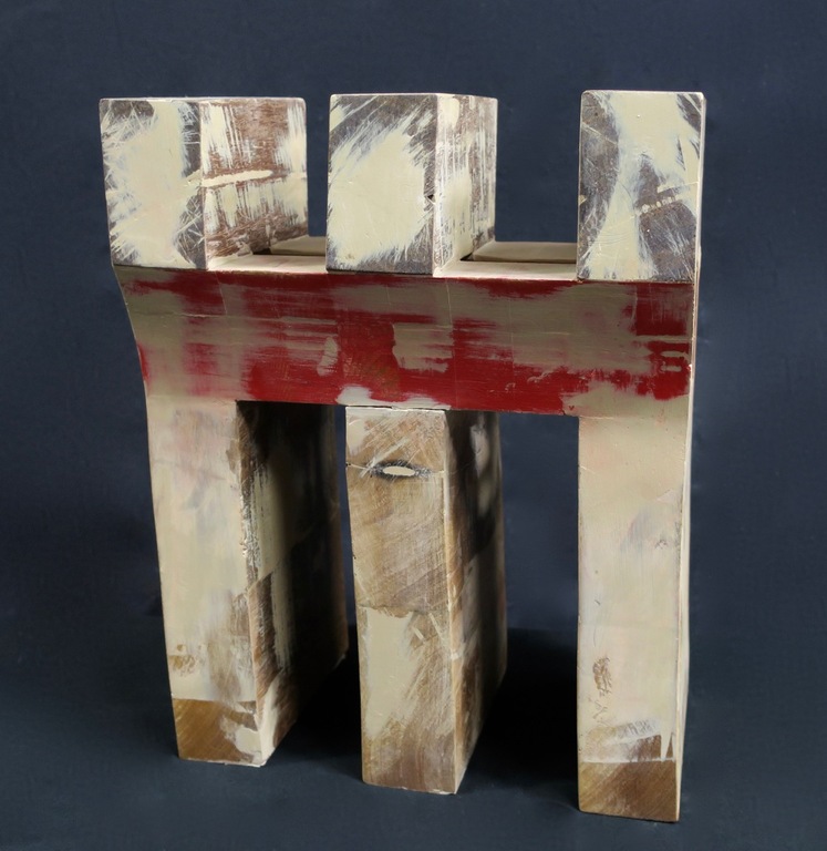 Olaf Mooij: Houten sculptuur, Zonder titel verkocht voor € 64!