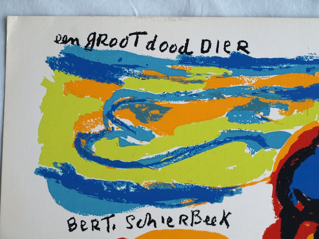 Karel Appel : Zeefdruk , Een groot dood Dier – Holland Festival 1963  kopen? Bied vanaf 1!