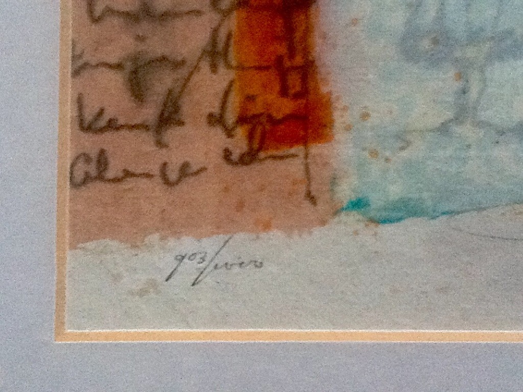 Gemengde techniek op handgeschept papier, Zonder titel kopen? Bied vanaf 25!