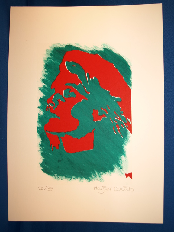Marjan Davids – Zeefdruk – Kunstacademie MINERVA Groningen – 1994 kopen? Bied vanaf 1!