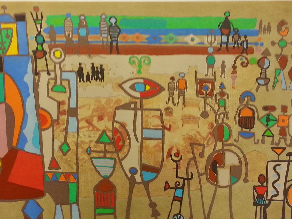 Mayeu Passa, "Abidos", originele lithografie, handgesigneerd. kopen? Bied vanaf 60!