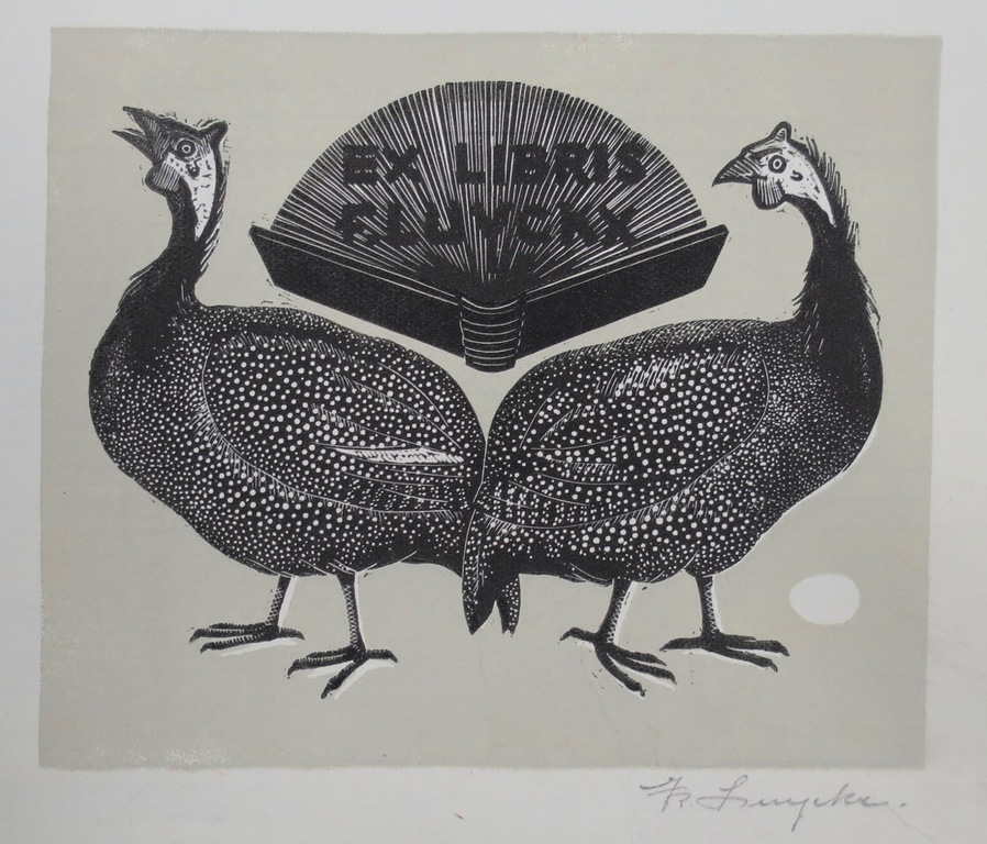 Lot met 12 items (Ex-libris), van o.a. Jan Battermann kopen? Bied vanaf 1!