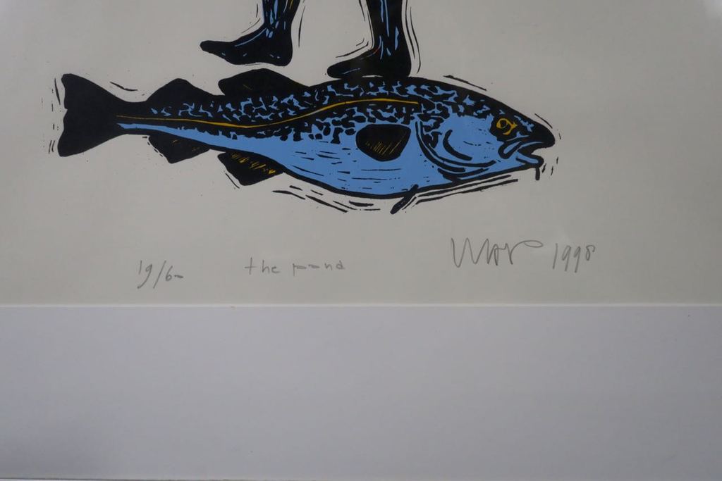 Hans Wap: Zeefdruk, The pond - Ingelijst kopen? Bied vanaf 20!