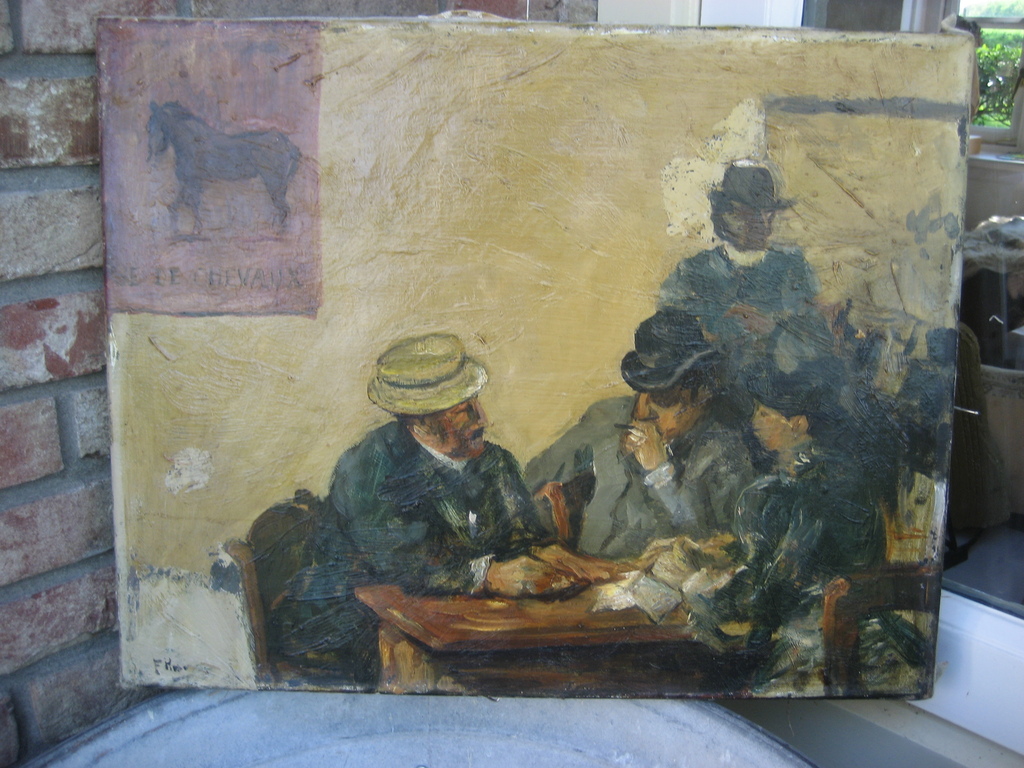 Gesigneerd F.Hoos - olieverf - kopen? Bied vanaf 1!