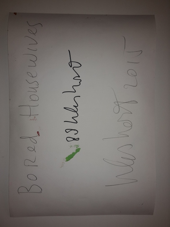 Peter Klashorst - Bored housewives - gemengde techniek op papier - gesigneerd kopen? Bied vanaf 75!