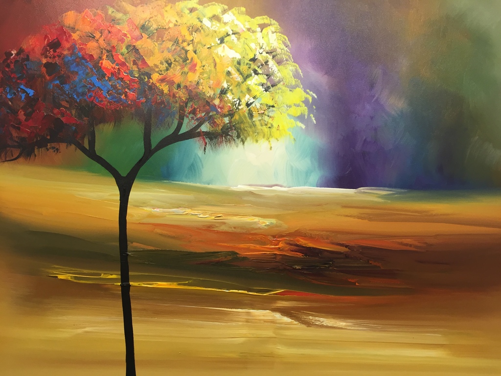 Gena Genadyj  gemengde technieken op doek verkocht voor € 110!