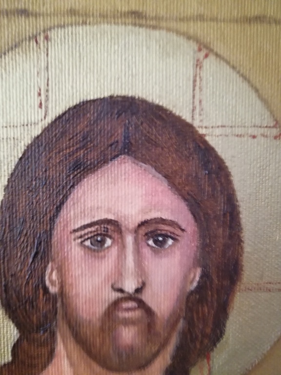 Van Gorp Adry - olieverf op doek - religieus werk kopen? Bied vanaf 1!