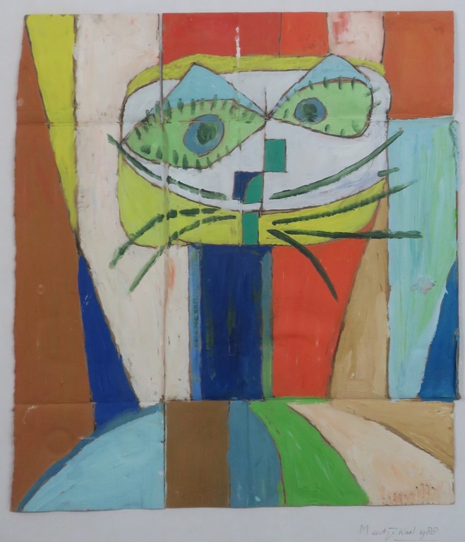 Meertje Kaal: Olieverf op karton, Zonder titel - Ingelijst kopen? Bied vanaf 1!