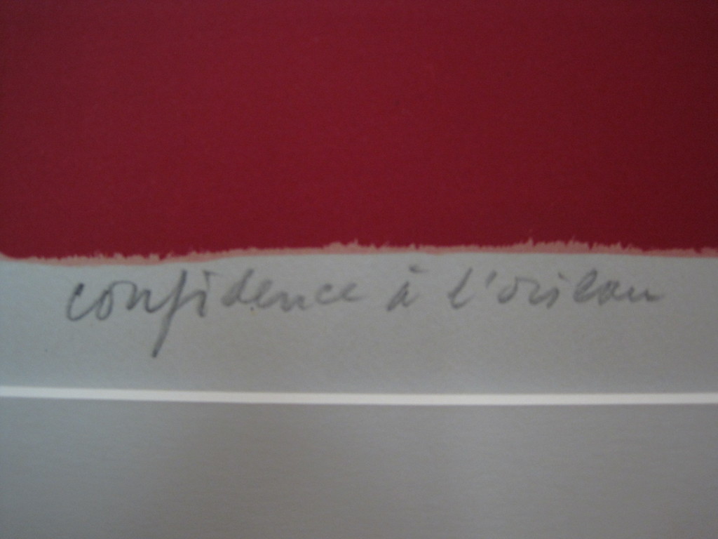 Corneille 1922-2010 Cobra litho "confidence a l'oiseau 1985 gesigneerd  kopen? Bied vanaf 1!