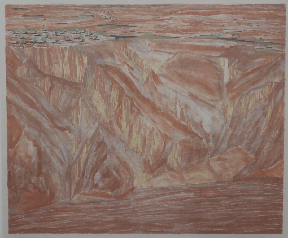 Jan Hein van Rooy: Litho, Sierra Cabrera -Ingelijst kopen? Bied vanaf 20!