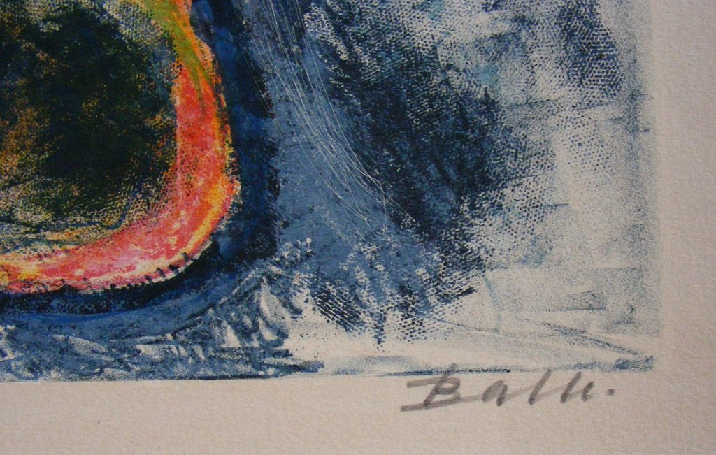 MOGENS BALLE, Kleurenlitho, z.t kopen? Bied vanaf 325!