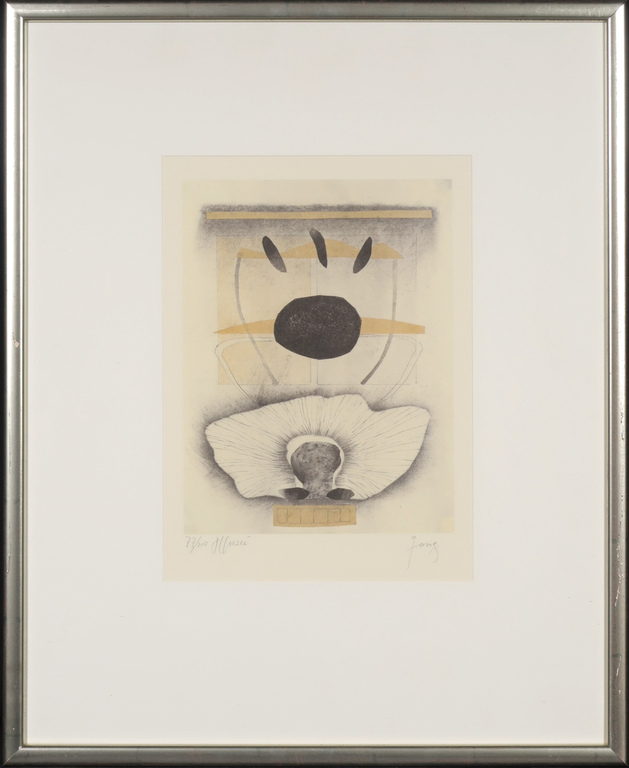 Onbekend gesigneerd: Offset, Zonder titel - Ingelijst kopen? Bied vanaf 1!