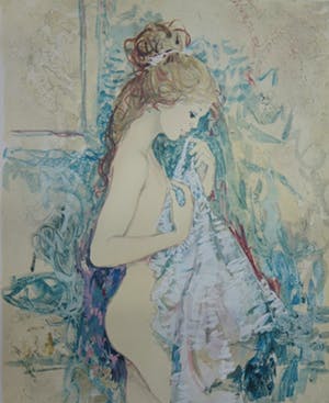 Bernard Charoy - Bernard Charoy (1931) - Vrouw met kledingstuk kopen? Bied vanaf 25!