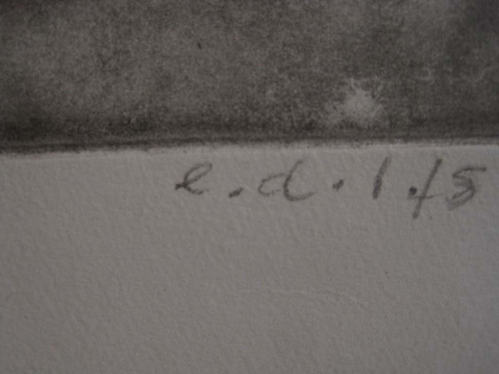 karakteristieke Ets van Joyce van Rijn "Koe&Stier" UNICA E.D.1  handgesigneerd kopen? Bied vanaf 1!