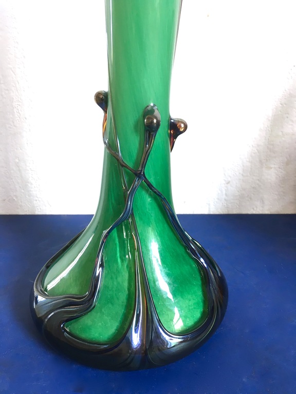 Jean Michel Operto voor Biot - groene Art Nouveau stijl vaas kopen? Bied vanaf 29!
