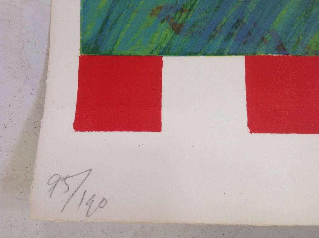 Jan Cremer : Kleurenlitho , de lente  , 1976 kopen? Bied vanaf 200!