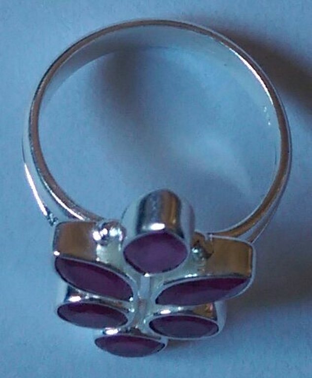 Zilveren ring met robijn  kopen? Bied vanaf 12!