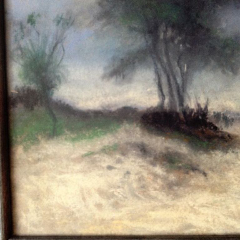 Onbekende Kunstenaar - pastel - landschap zonder titel kopen? Bied vanaf 1!