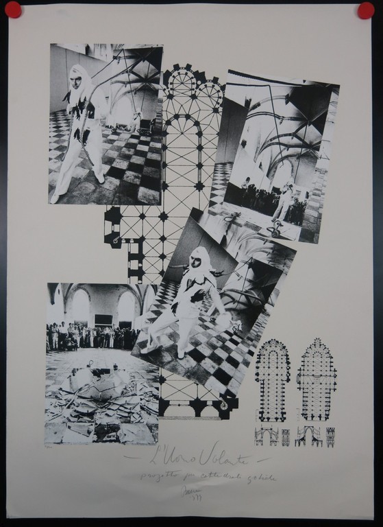 Marinus Boezem: Zeefdruk, L Uomo Volante progetto per Cattedrali gotiche (Groot) kopen? Bied vanaf 1!