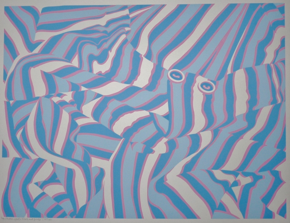 Har Sanders, Zeefdruk, Titel: een broek met een foutje verkocht voor € 75!