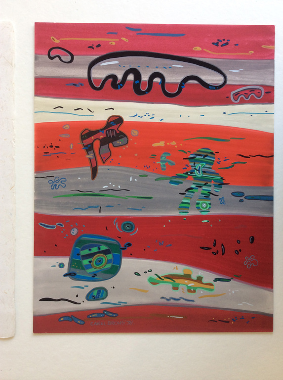 Carel Brons - gouache op karton, 1978 kopen? Bied vanaf 1!
