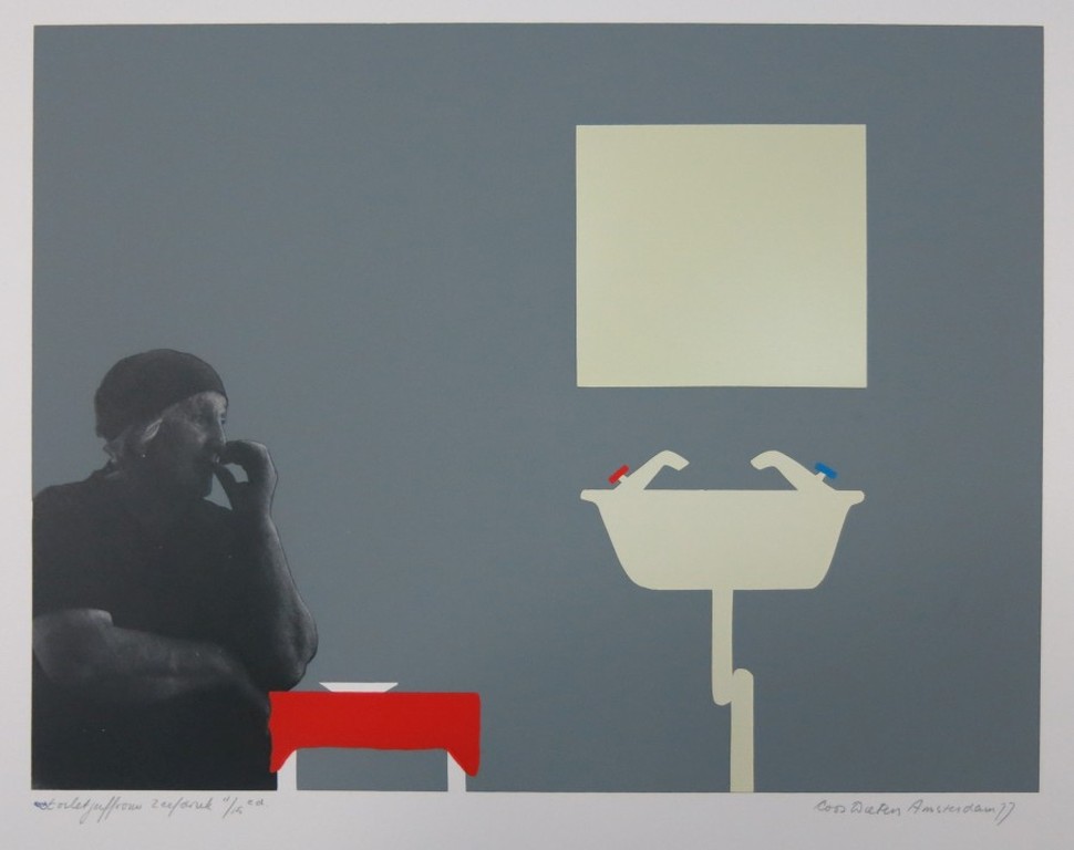 Coos Dieters: Zeefdruk, Toiletjuffrouw kopen? Bied vanaf 40!