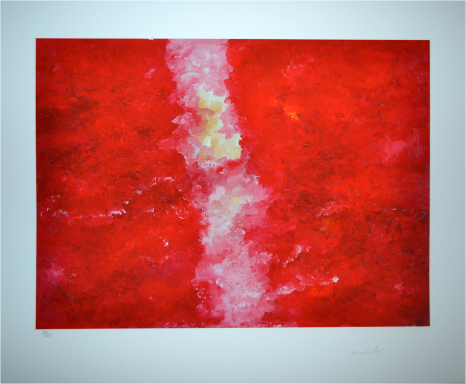 Armando, "Rotes Bild", kleuren giclee, gesigneerd, oplage 25, 2015 kopen? Bied vanaf 180!
