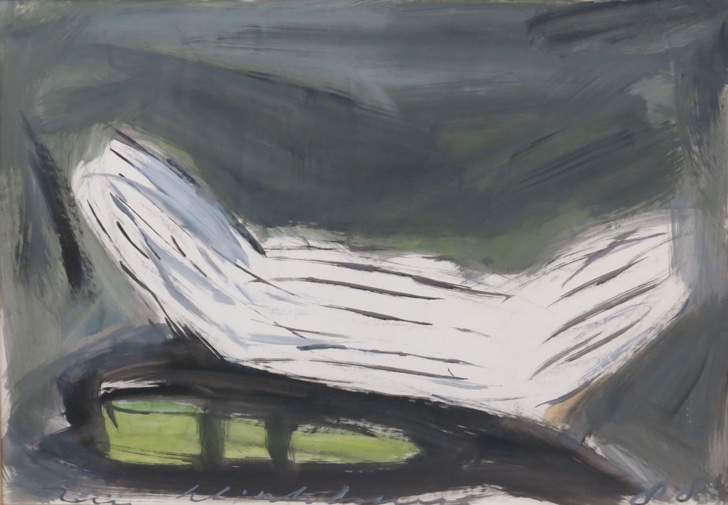 Han Klinkhamer: Acryl op papier, Zonder titel - Ingelijst kopen? Bied vanaf 50!