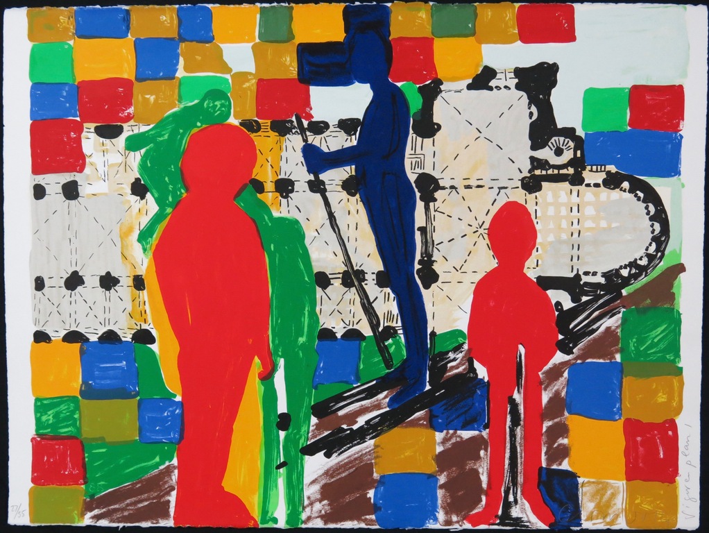 Cees Dolk: Zeefdruk, Figurenplan 1 kopen? Bied vanaf 20!