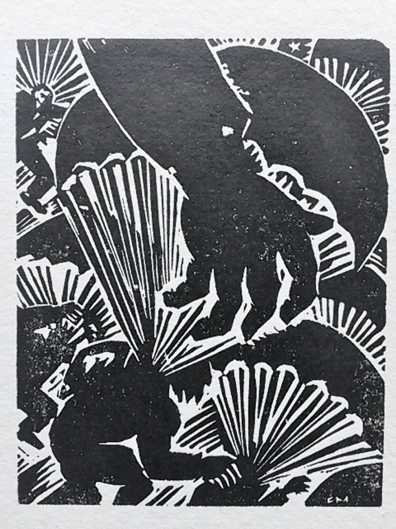 Frans Masereel, houtsnede, Fallschirme,1949 kopen? Bied vanaf 55!