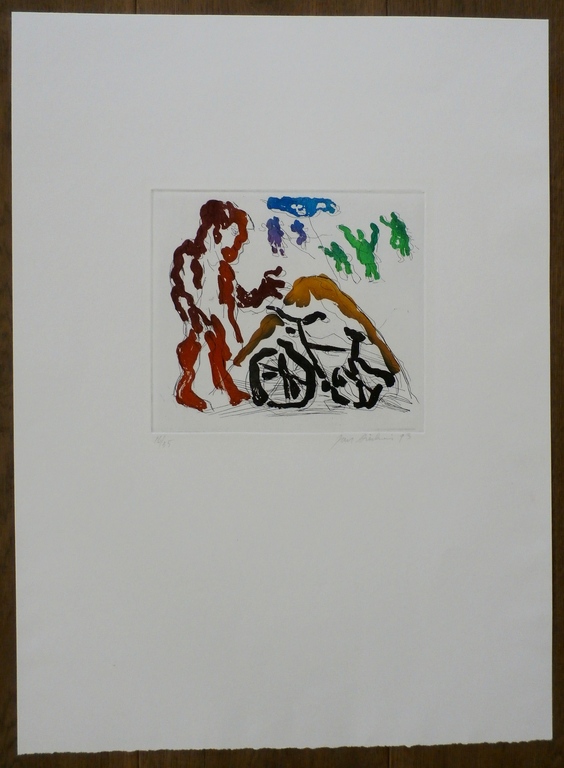 Jan Sierhuis - ets - 1993 - oplage 35 stuks verkocht voor € 70!