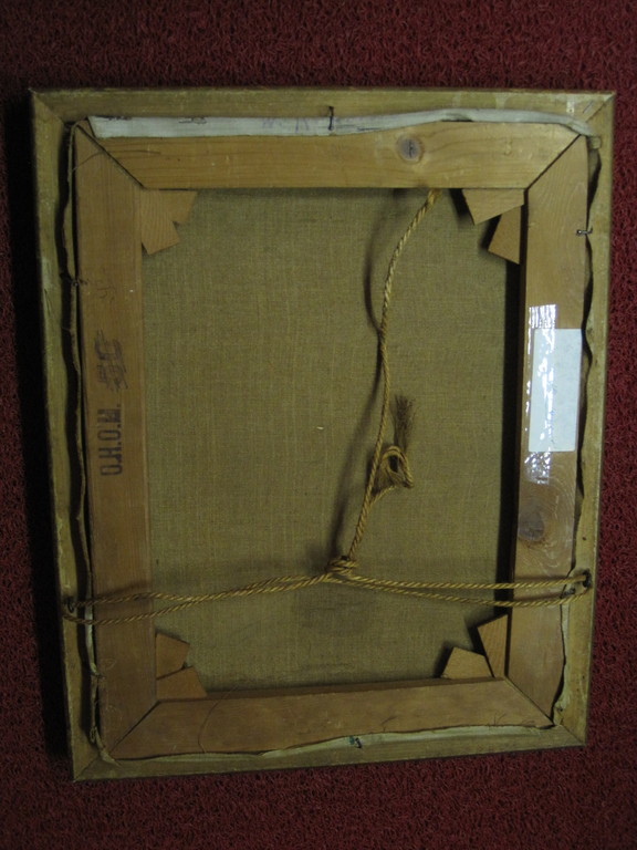 Larense School Jord van Calker (1919-) olieverf "Edam Kwakelbrug en Speeltoren"  kopen? Bied vanaf 1!