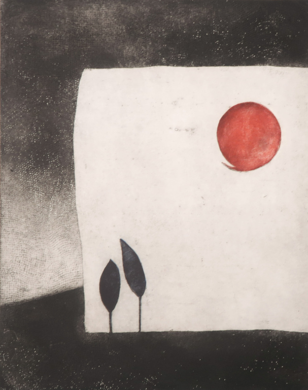 Niels van Spaendonck: Ets en aquatint, Boompjes verkocht voor € 35!