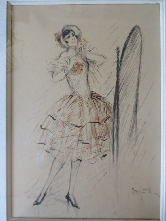 Marcel Bloch (1884-?) Frankrijk Tekening in crayon kopen? Bied vanaf 60!