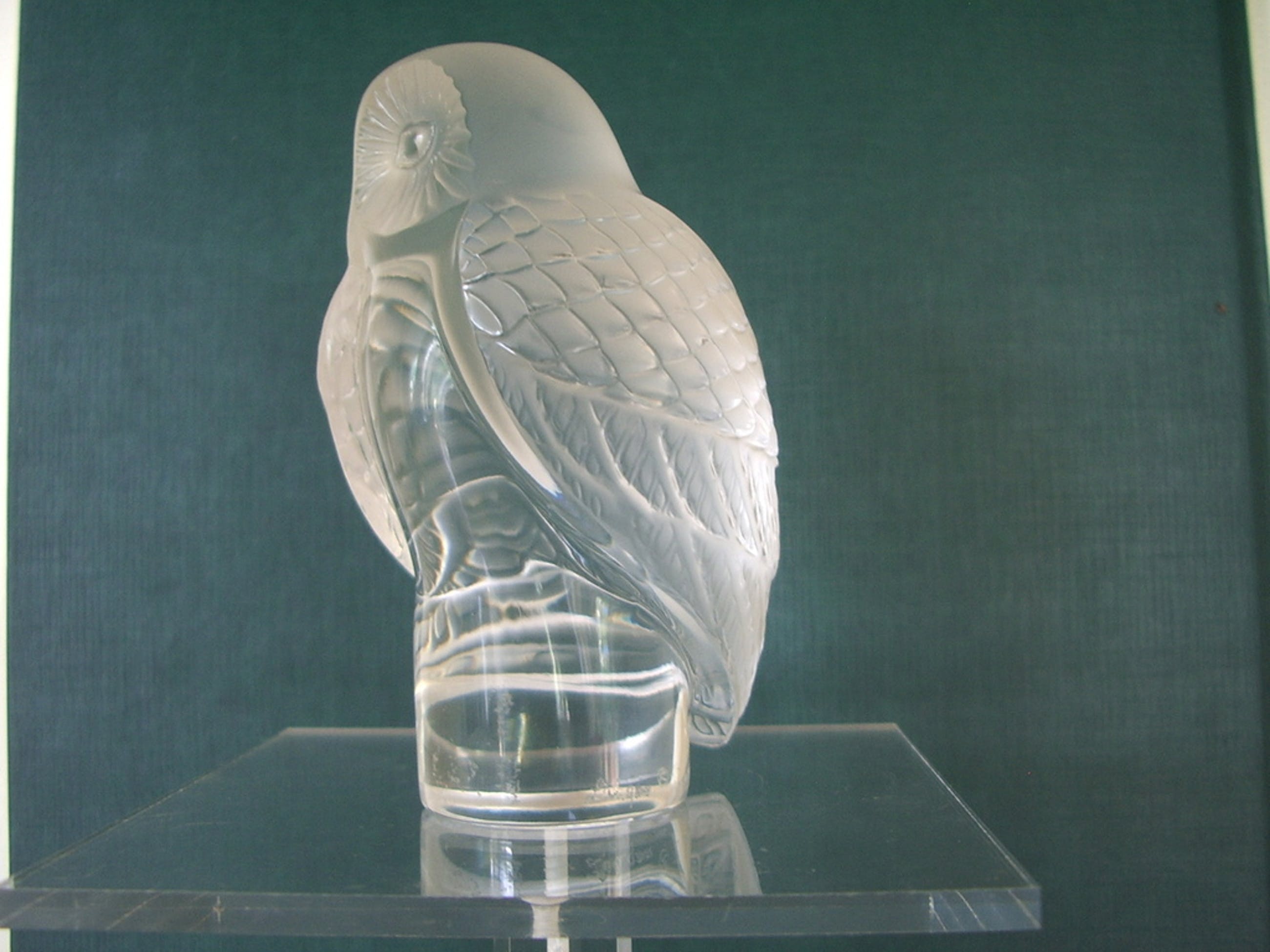 Lalique - gesatineerd glas - uiltje- chouette Verkocht