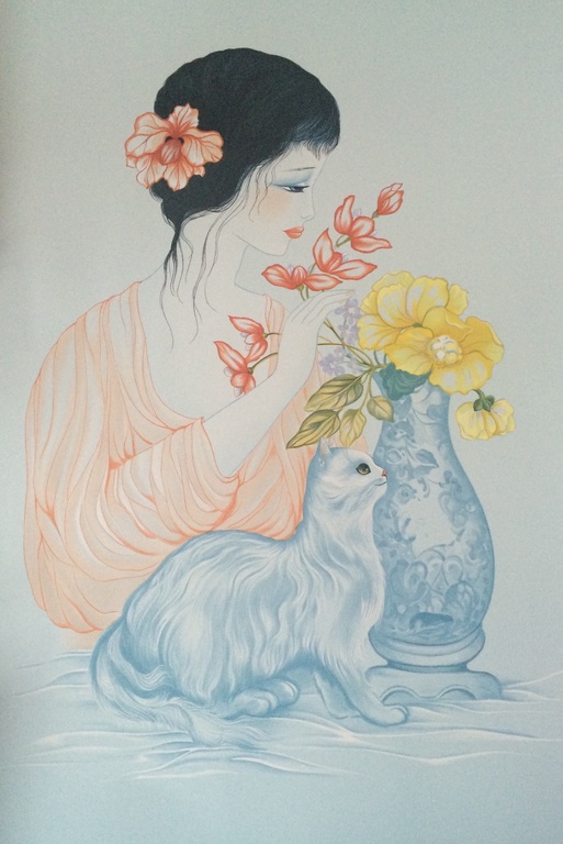 Jeune Fille Au Chat Et Au Vase Bleu kopen? Bied vanaf 35!