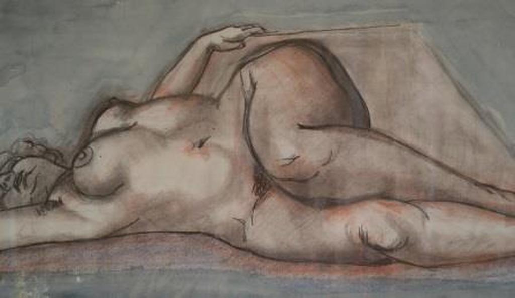 Xavier Josse, liggend naakt ca. 65 x50 pastel/krijt op papier kopen? Bied vanaf 40!