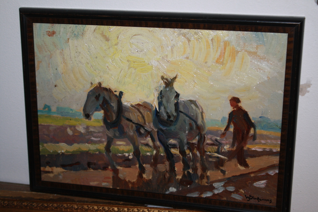 WAALCO DINGEMANS - LUMINISTSICH LANDSCHAP MET PAARDEN EN BOER kopen? Bied vanaf 250!