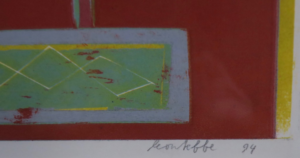 Leon Tebbe: Houtsnede, Zonder titel -Ingelijst (groot) kopen? Bied vanaf 1!