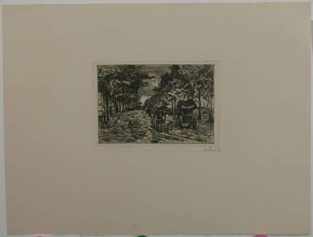 Willem de Zwart: Ets, Hakhout laden kopen? Bied vanaf 35!