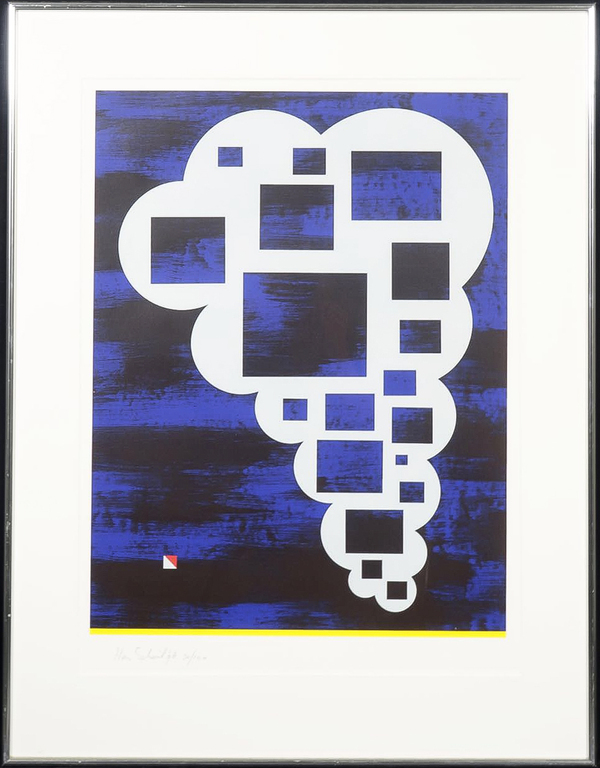 Han Schuil: Zeefdruk, Zonder titel - Ingelijst kopen? Bied vanaf 1!