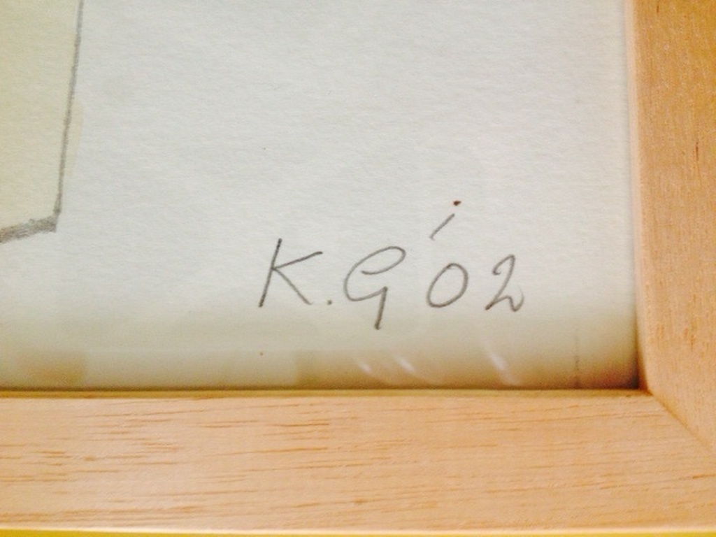 Klaas Gubbels, Aquarel en potlood, 'Kannen' - uniek werk van Gubbels uit 2002 kopen? Bied vanaf 800!