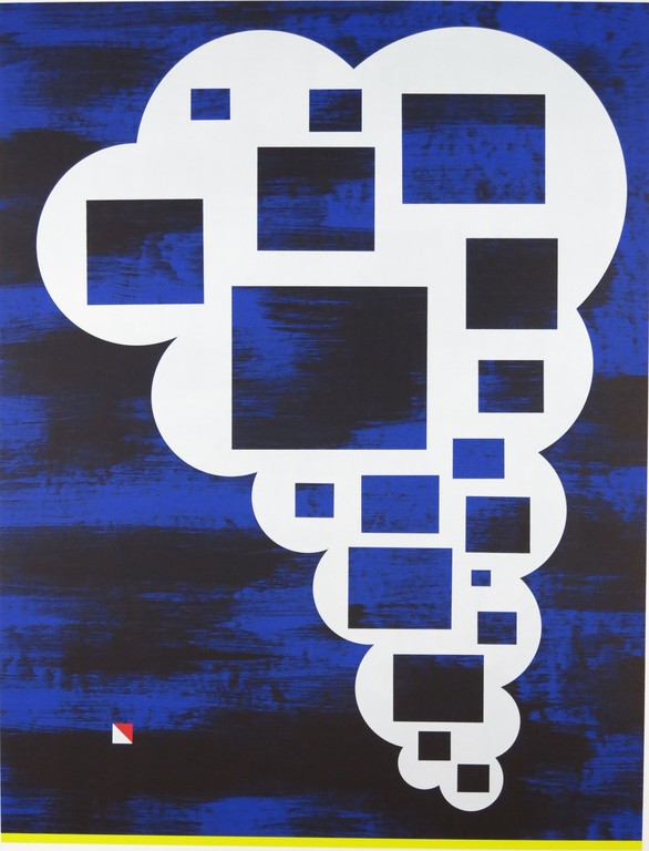 Han Schuil: Zeefdruk, Zonder titel -Ingelijst kopen? Bied vanaf 35!