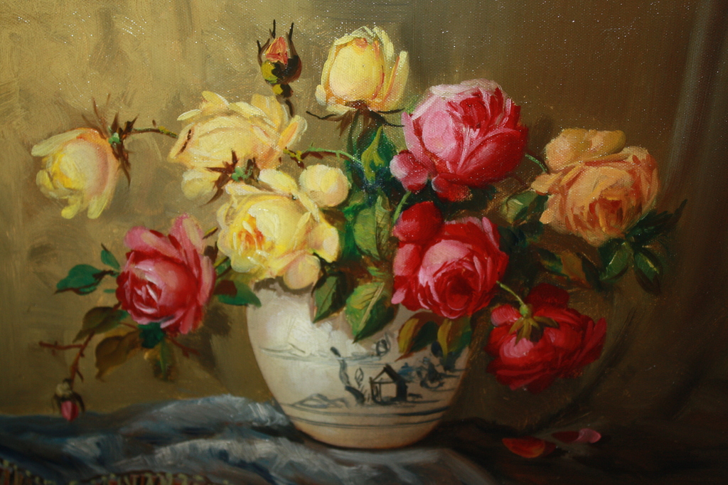 ROZEN STILLEVEN IN GEMBERPOT - Martin Lieberman kopen? Bied vanaf 1!